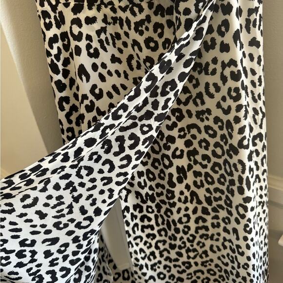 Y2K Leopard Print V neck Slip Dress Size S - Picture 4 of 6